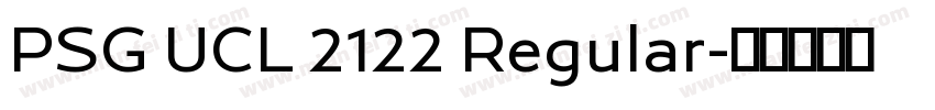 PSG UCL 2122 Regular字体转换